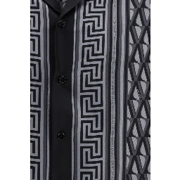 Gray Silk Pattern Shirt