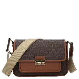 Brown Fabric Crossbody Bag