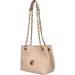 Pink Leather Shoulder Bag