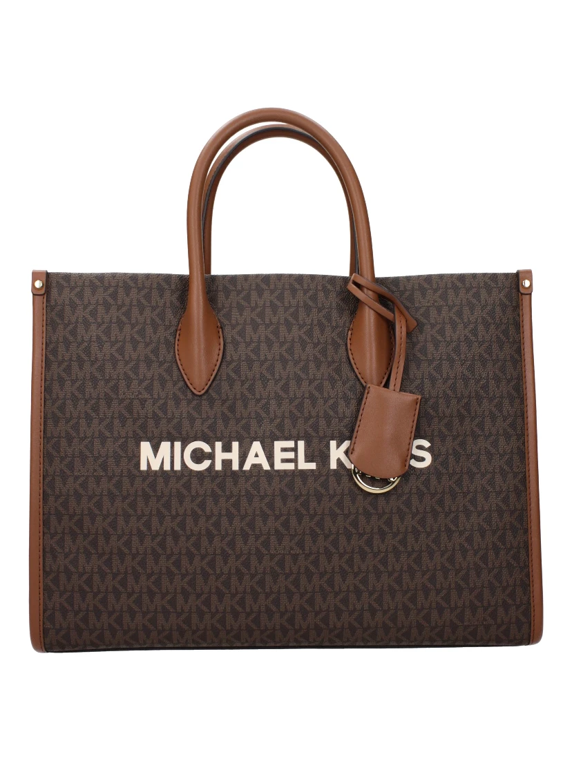 Brown Fabric Handbag