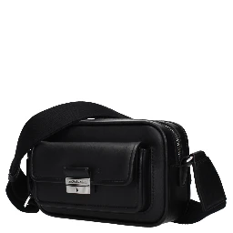 Black Leather Crossbody Bag