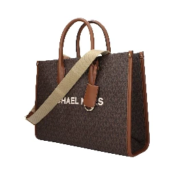 Brown Fabric Handbag