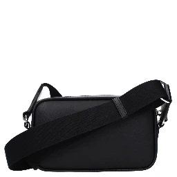 Black Leather Crossbody Bag