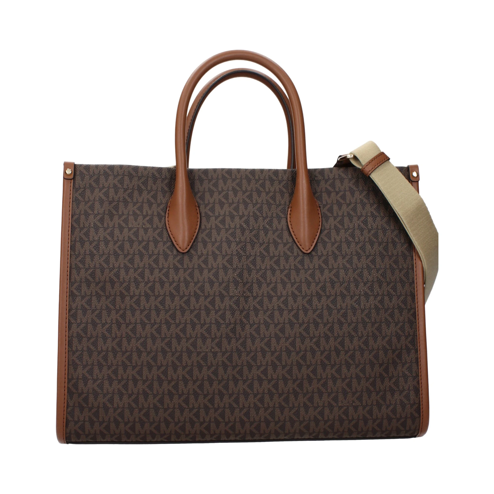 Brown Fabric Handbag