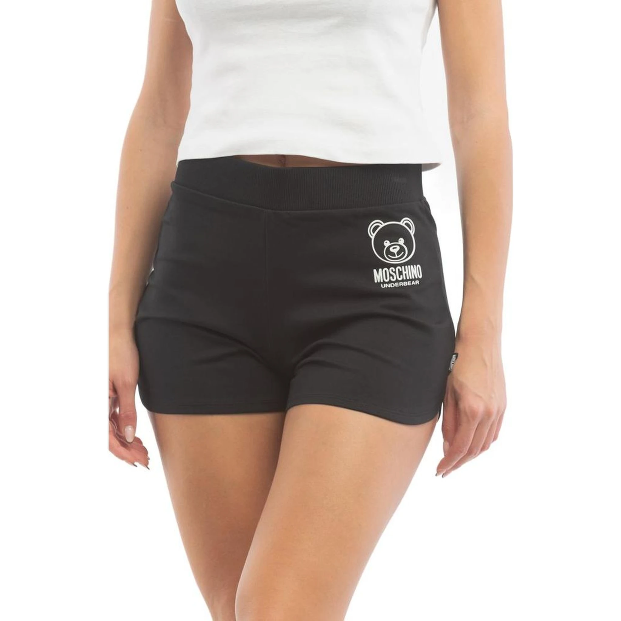 Black Cotton Shorts