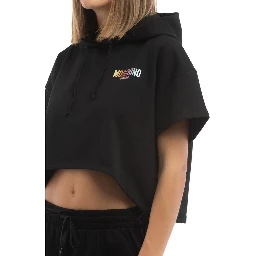 سويت شيرت قطني أسود