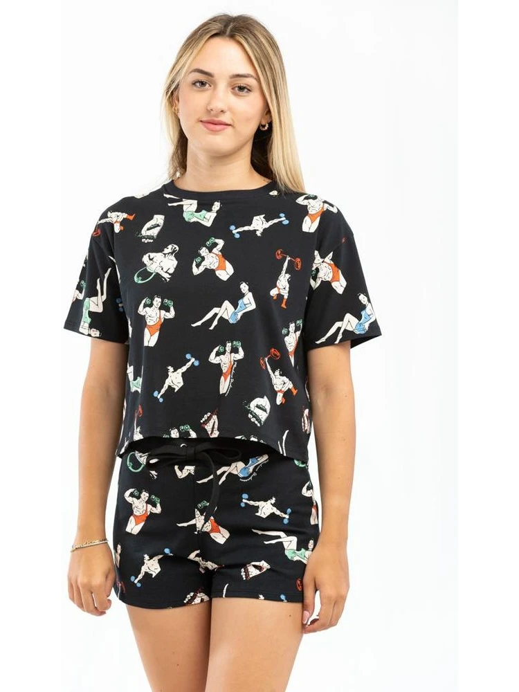 Black Cotton T-Shirt