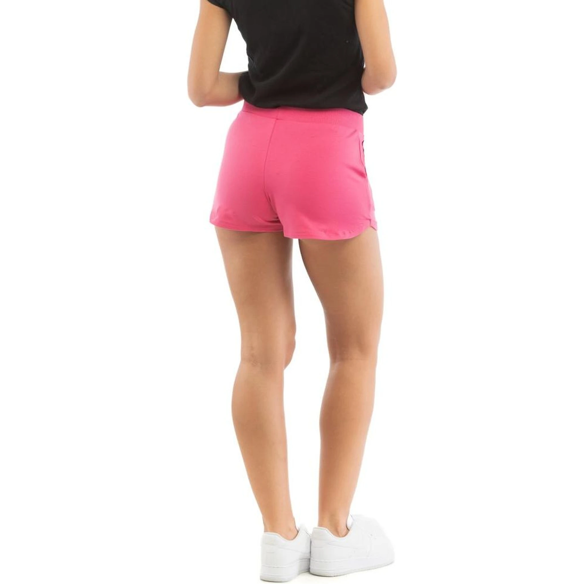 Fuchsia Cotton Shorts