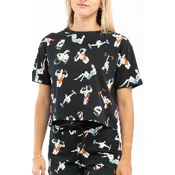 Black Cotton T-Shirt