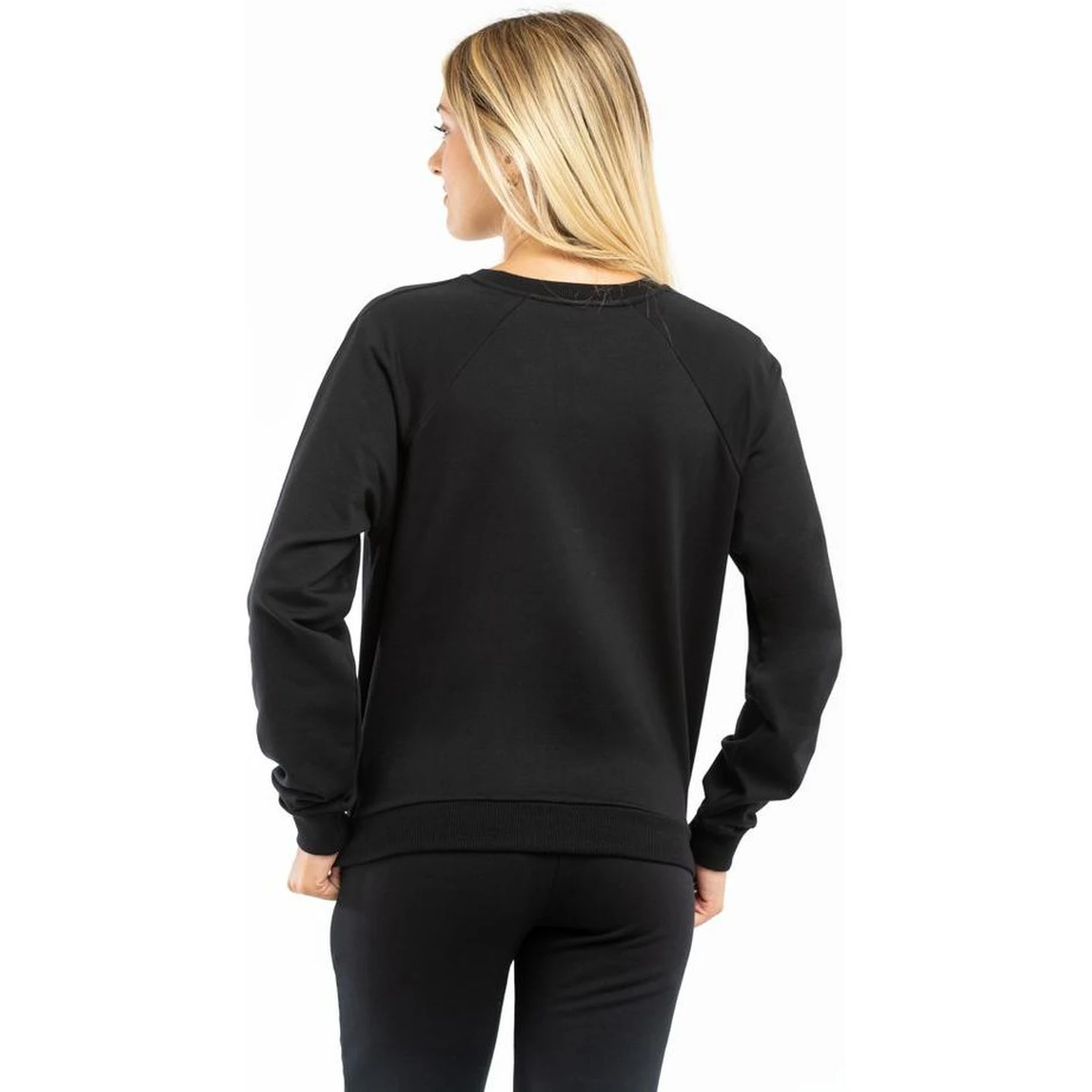 Black Cotton Sweatshirt