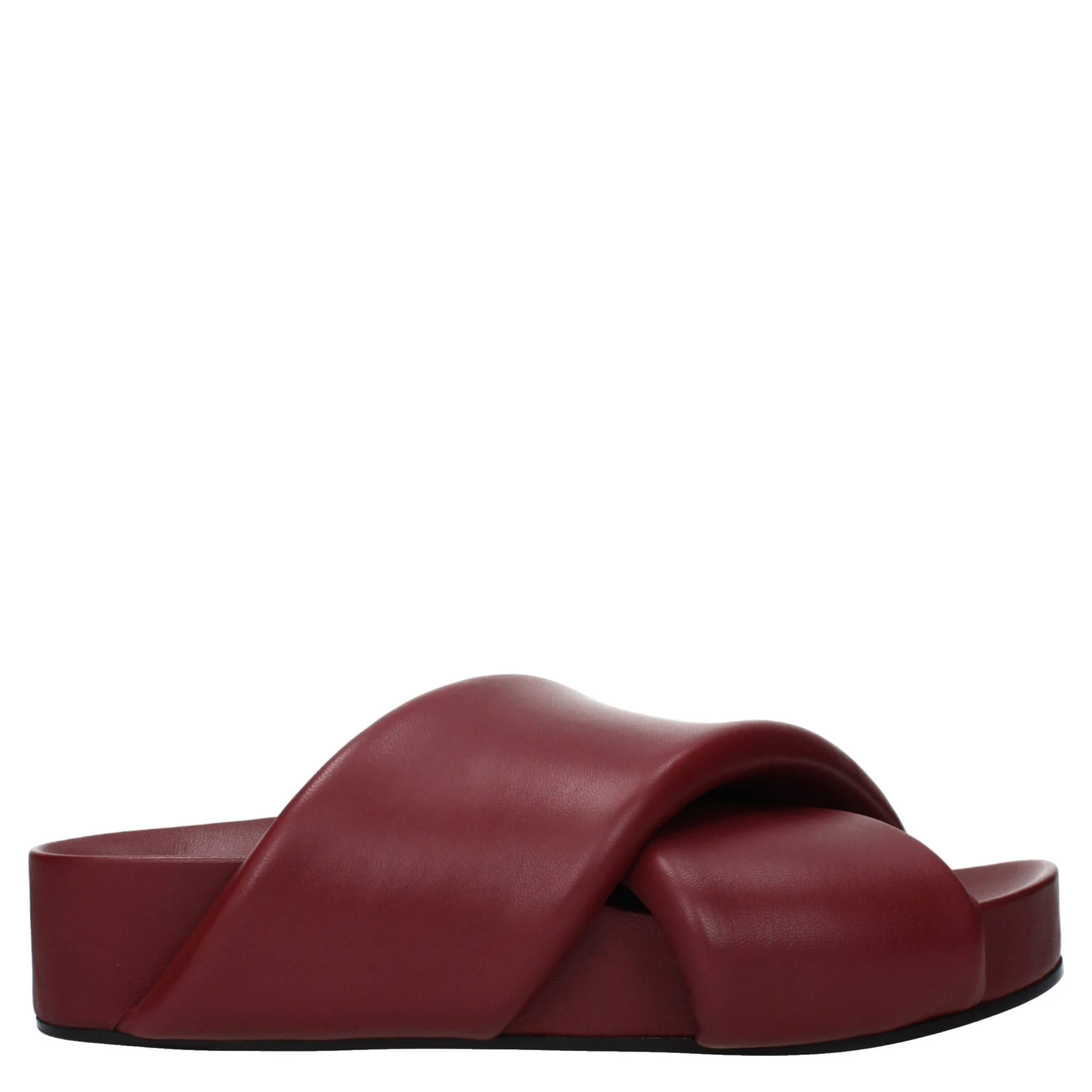 Red Leather Slippers