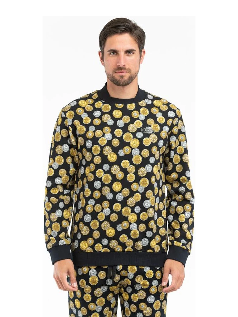 Black Cotton Sweatshirt