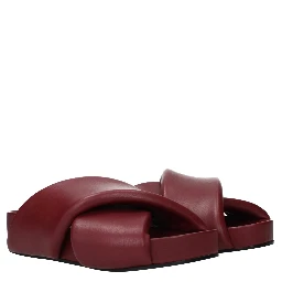 Red Leather Slippers