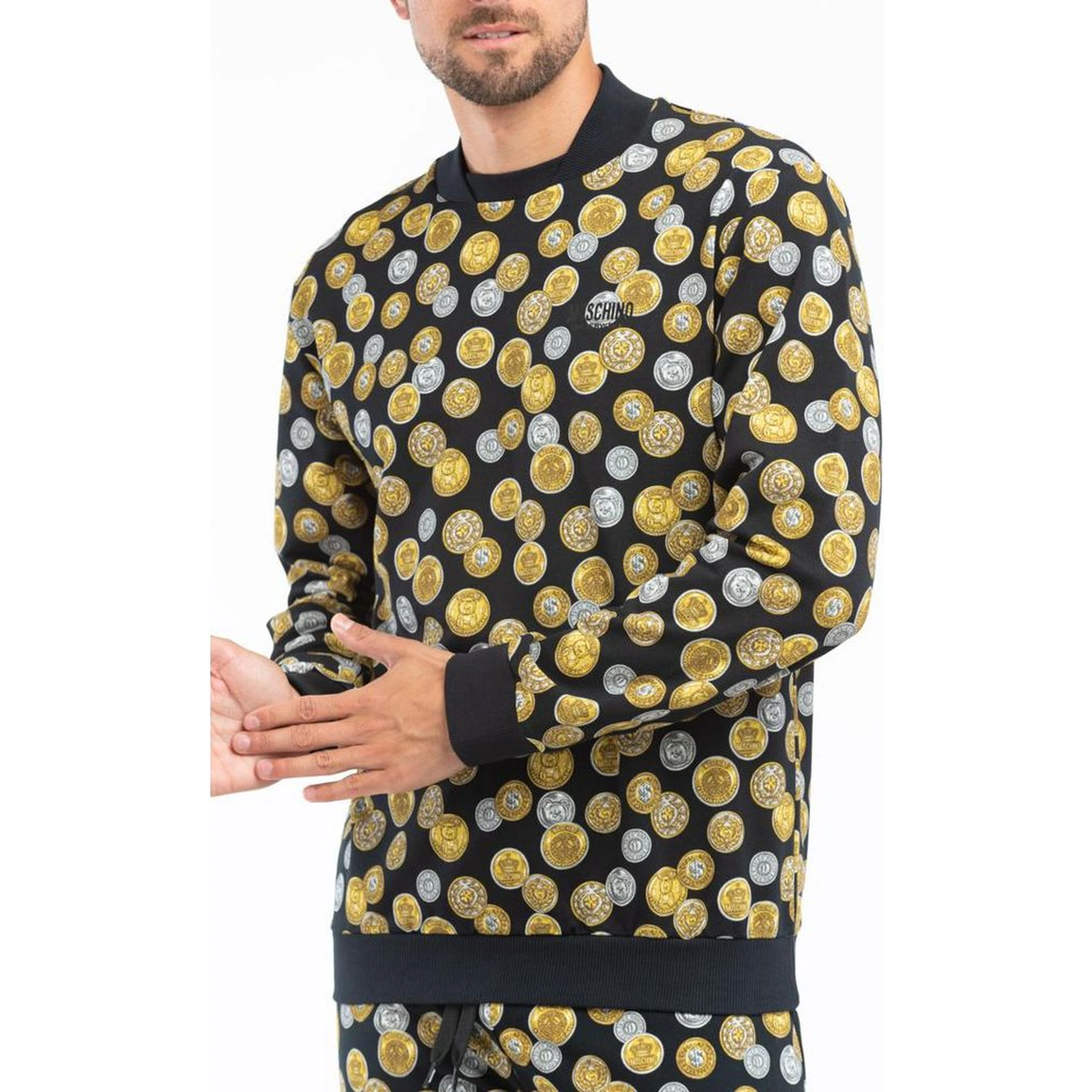 Black Cotton Sweatshirt