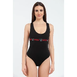 Black Cotton Bodysuit