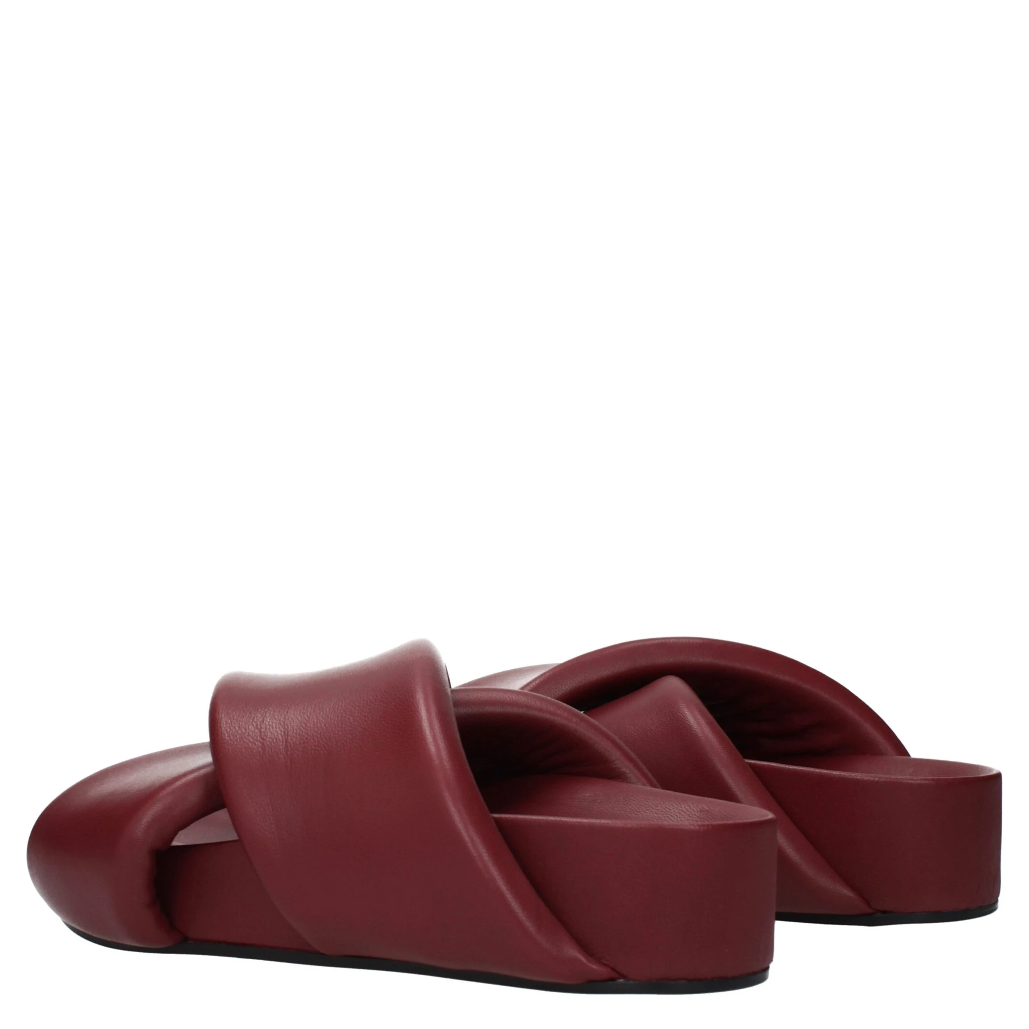 Red Leather Slippers