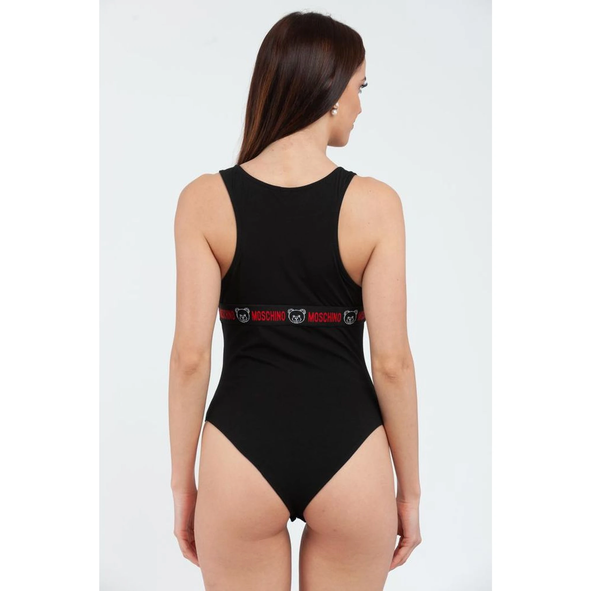Black Cotton Bodysuit