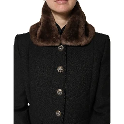 Brown Fur Shoulder Collar Neck Wrap 60cm x 14cm Scarf