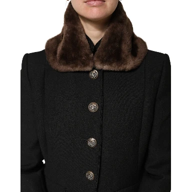 Brown Fur Shoulder Collar Neck Wrap 60cm x 14cm Scarf
