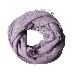 Purple Cashmere Silk Fringe Wrap 200cm x 95cm Scarf