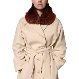 Brown Mink Fur Collar Women Neck Wrap 60cm x 14cm  Scarf