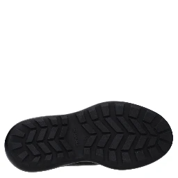 Black Leather Slip-On Loafers