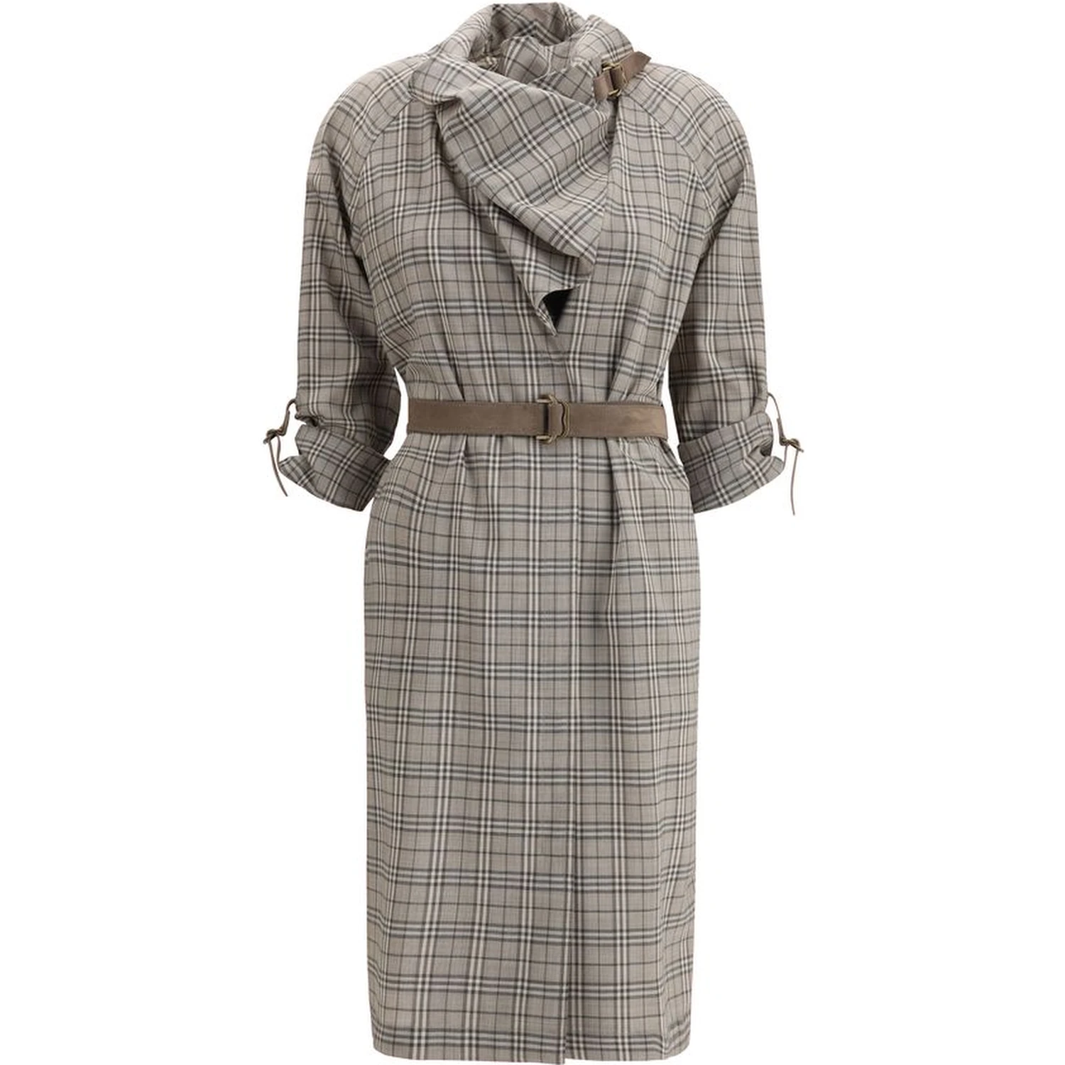 Gray Wool Casual Dress