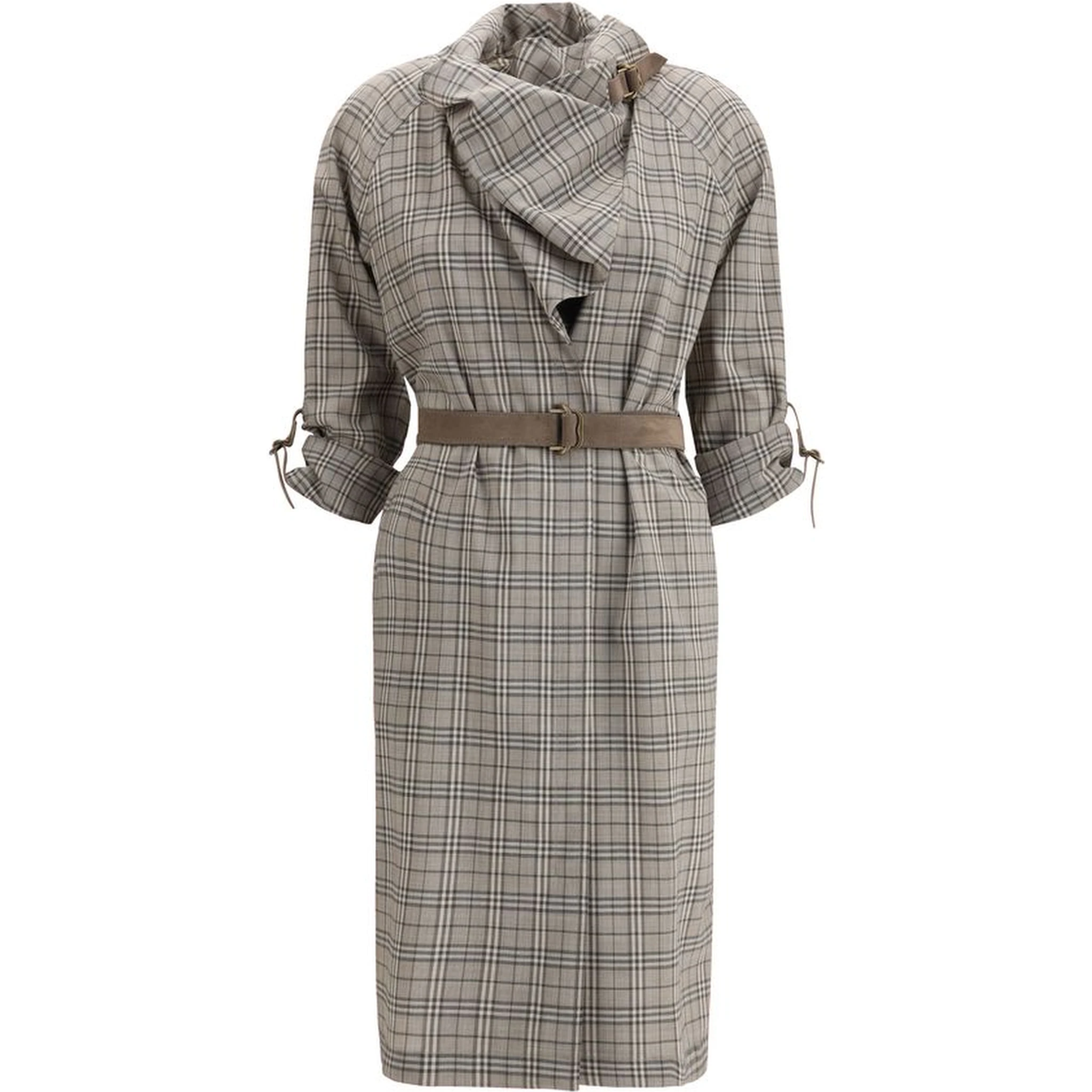 Gray Wool Casual Dress