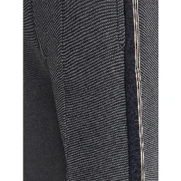 Gray Viscose Casual Pants