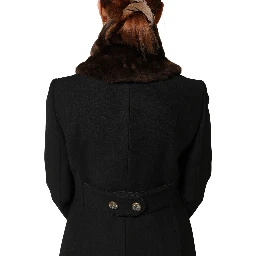 Brown Fur Shoulder Collar Neck Wrap 60cm x 14cm Scarf