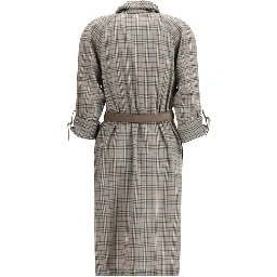 Gray Wool Casual Dress