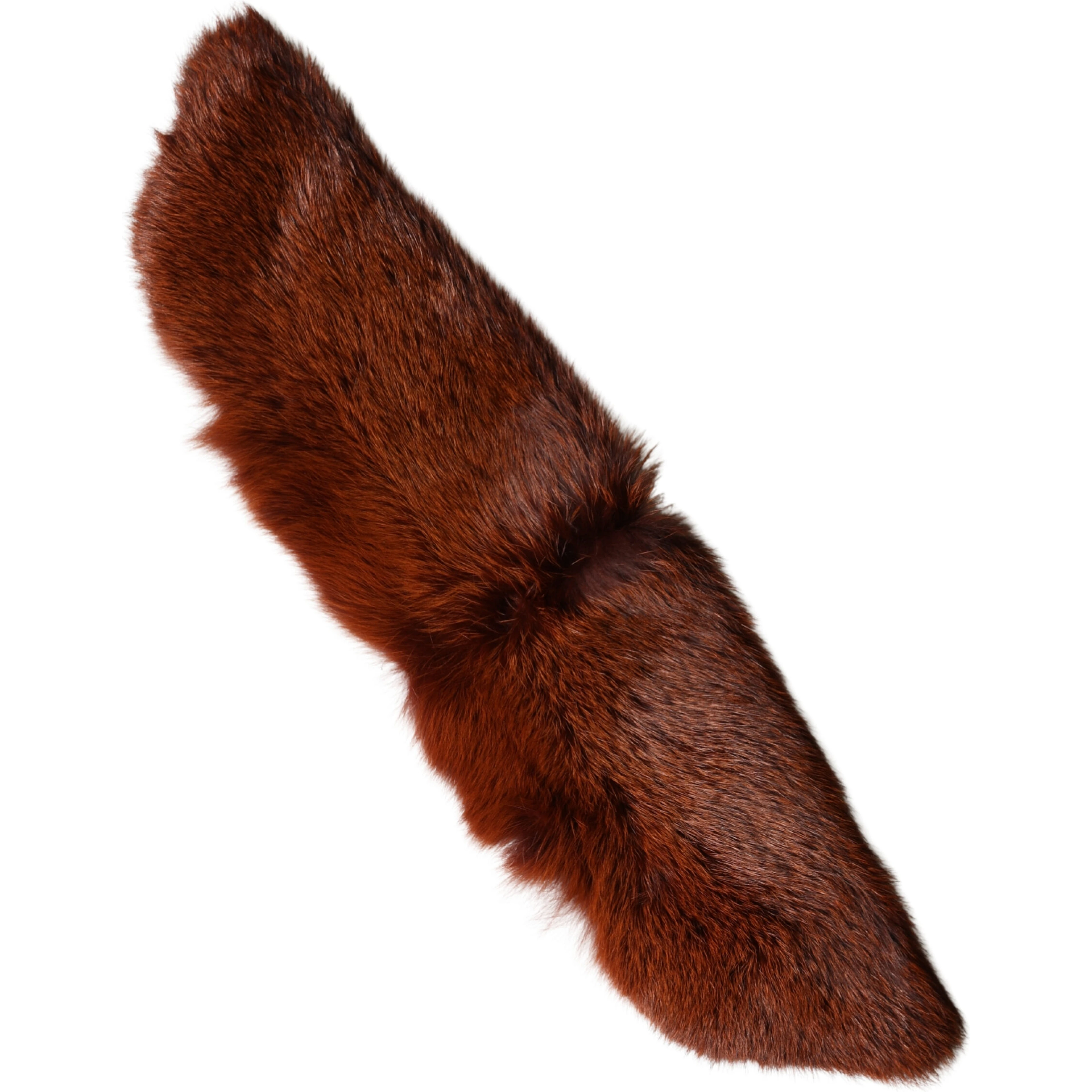Brown Mink Fur Collar Women Neck Wrap 60cm x 14cm Scarf