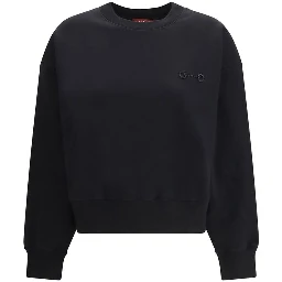 Black Cotton Sweatshirt