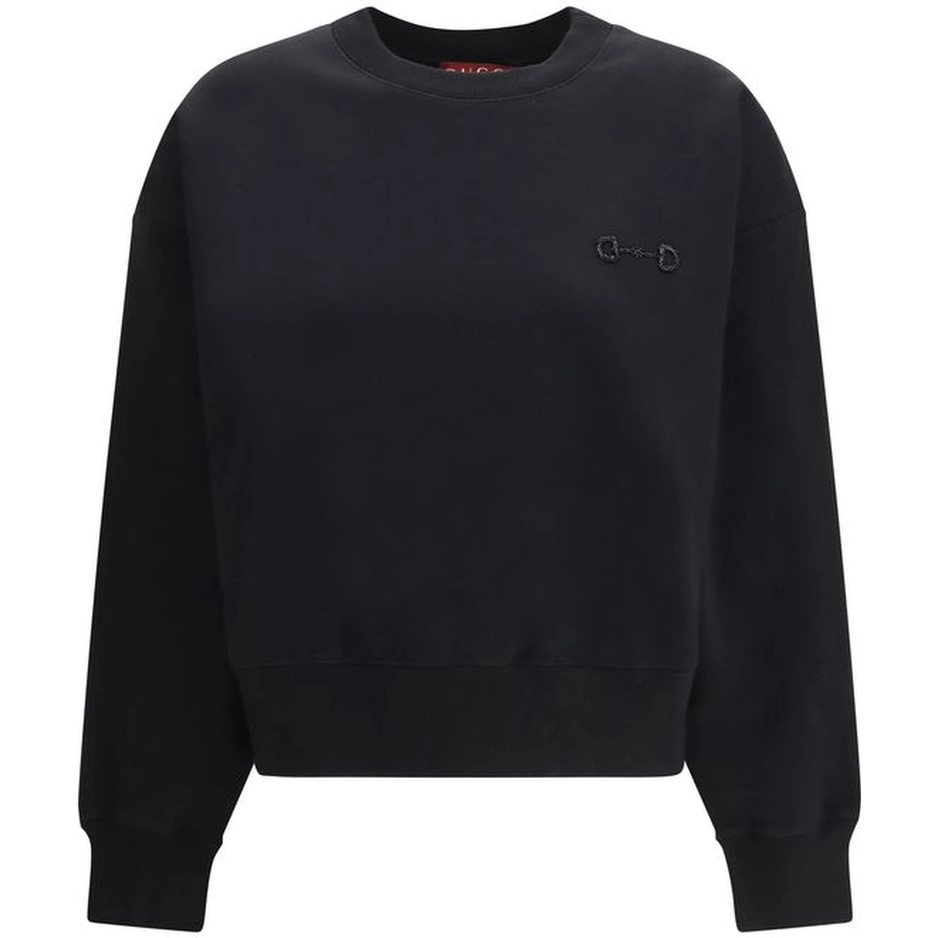 Black Cotton Sweatshirt