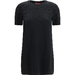Black Wool Casual Dress