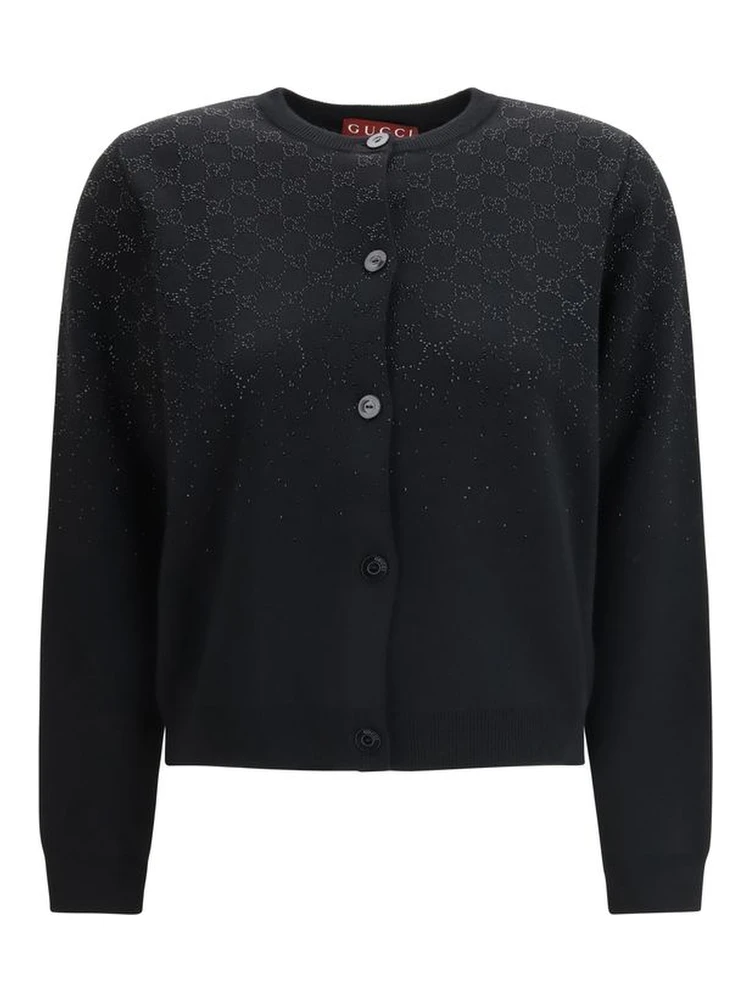 Black Wool Cardigan
