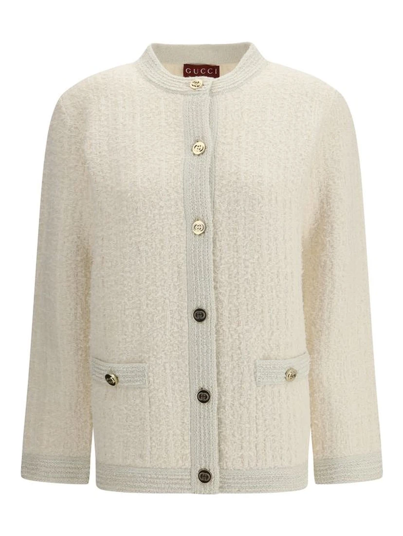 Beige Wool Cardigan