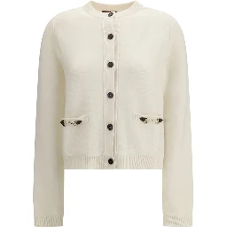 Beige Wool Cardigan