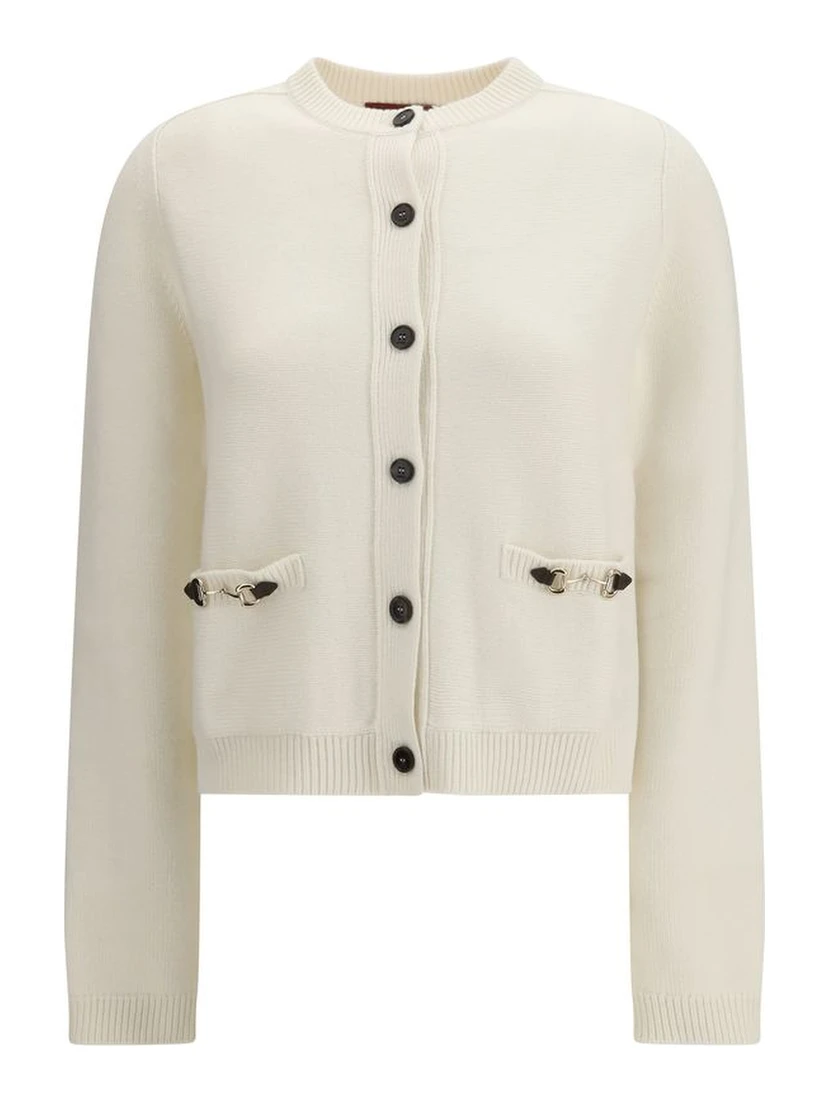 Beige Wool Cardigan