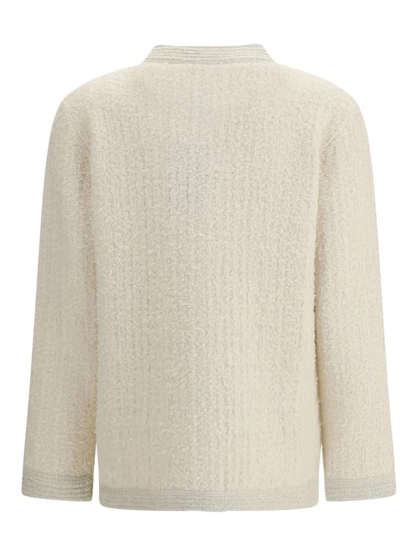 Beige Wool Cardigan