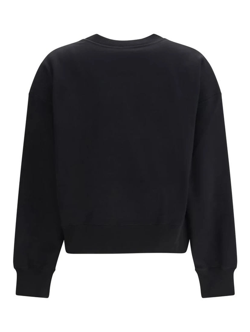 Black Cotton Sweatshirt