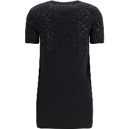 Black Wool Casual Dress