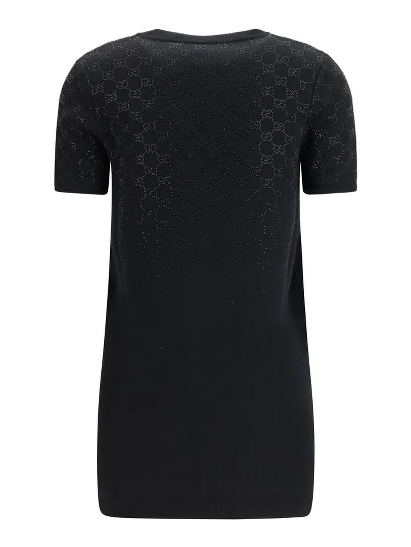 Black Wool Casual Dress