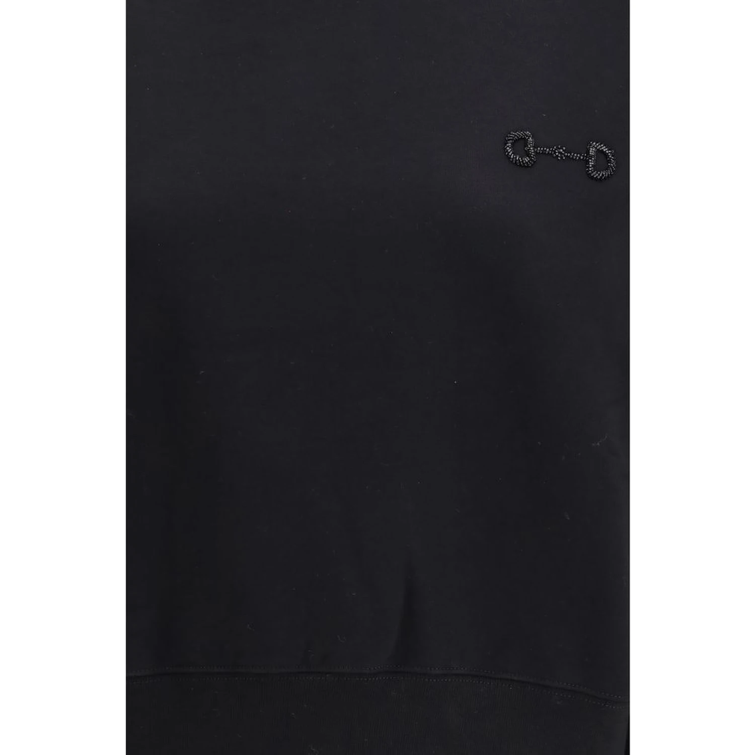 Black Cotton Sweatshirt