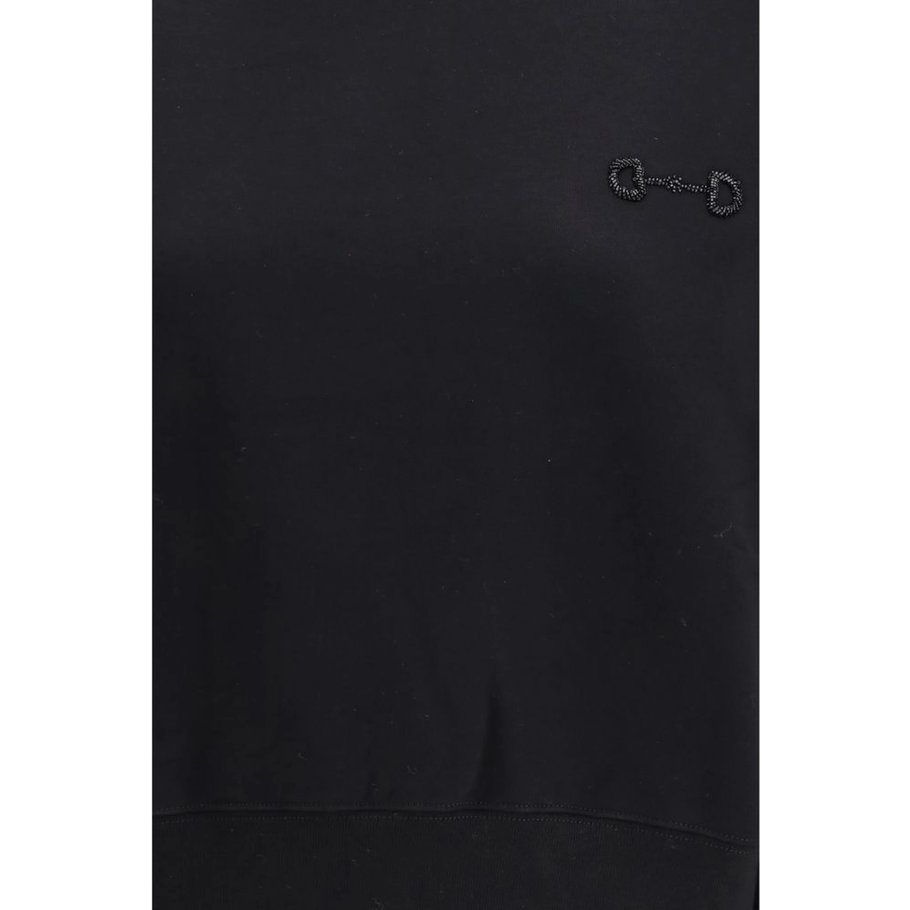 Black Cotton Sweatshirt