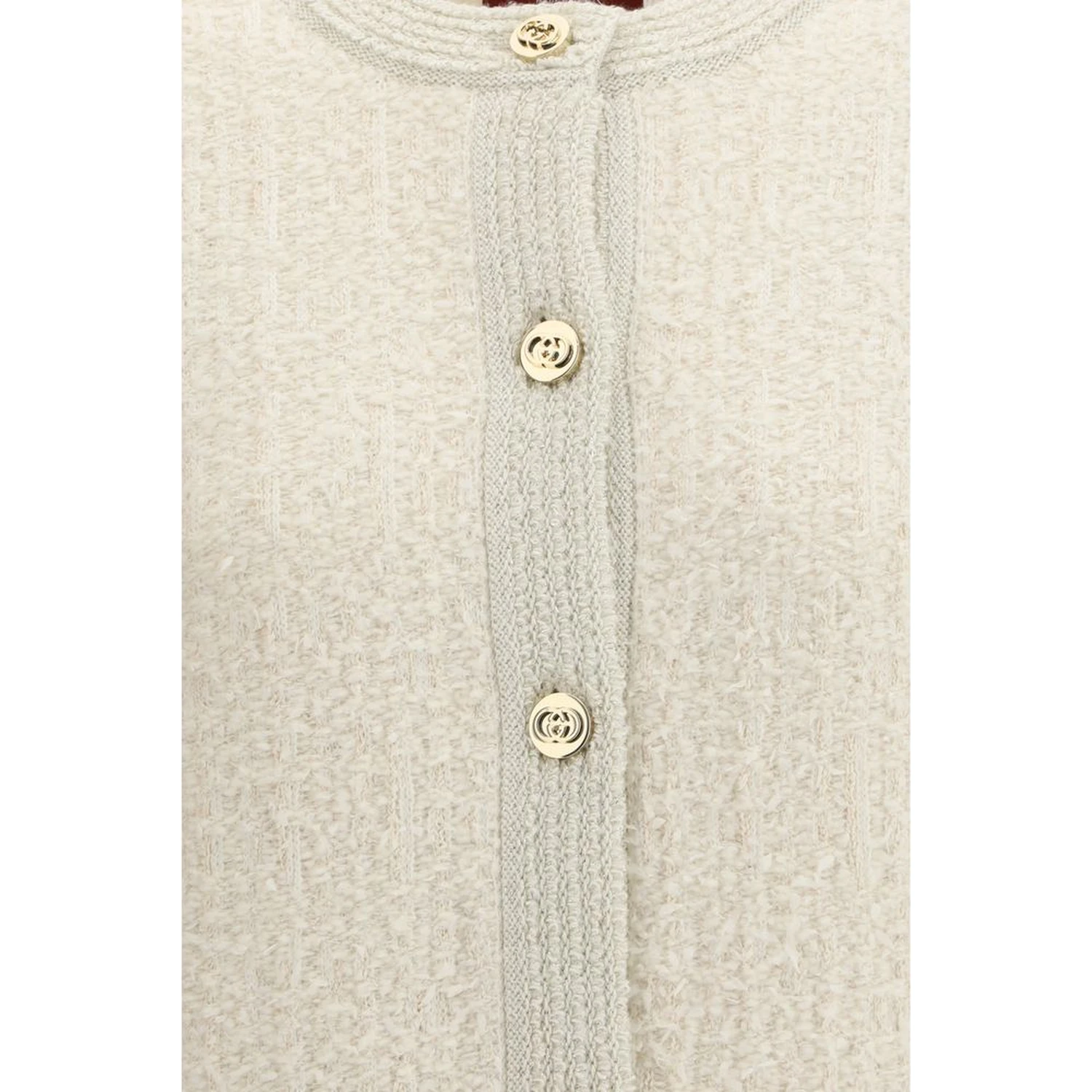 Beige Wool Cardigan