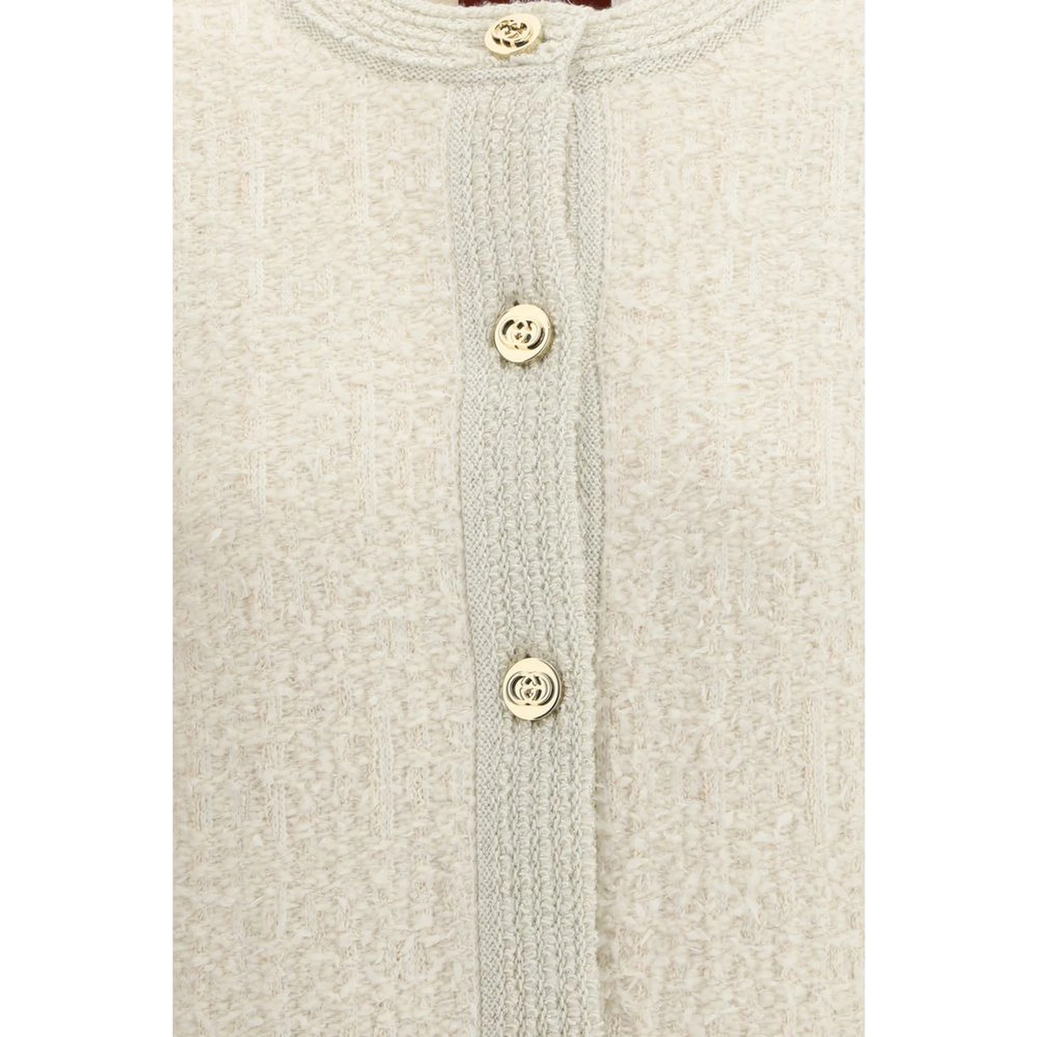 Beige Wool Cardigan