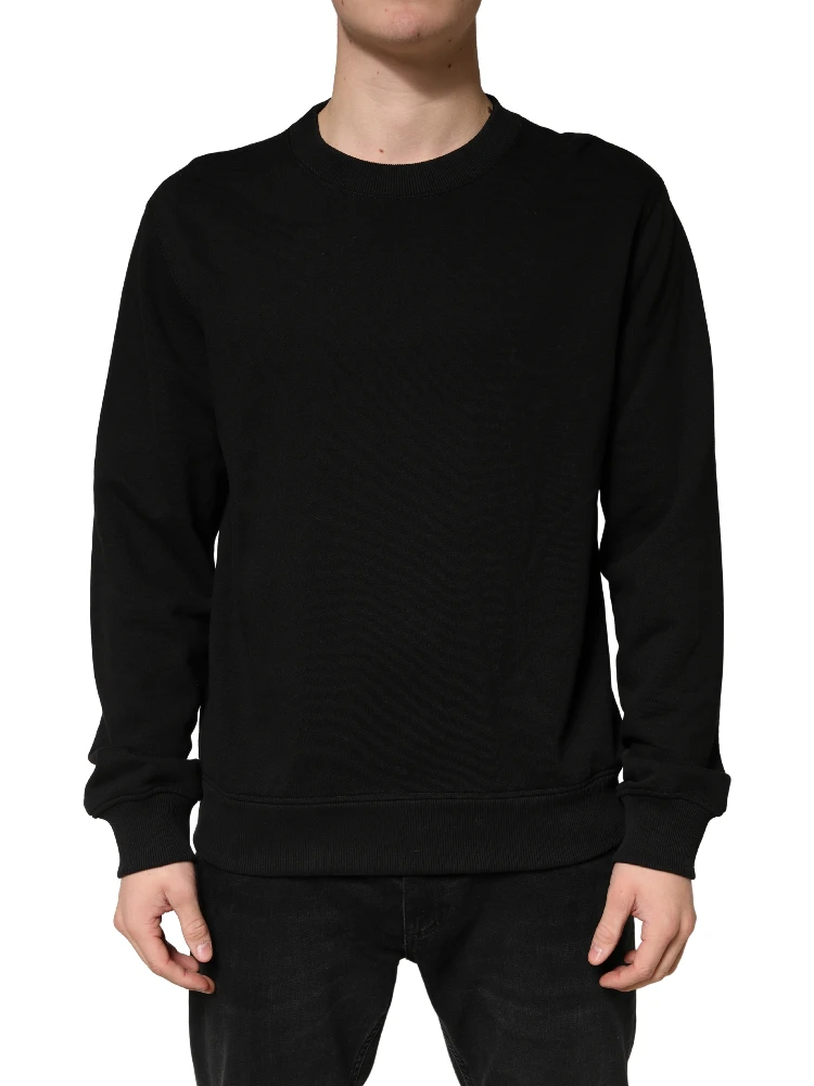 Sweater Black Cotton Crewneck Sweatshirt alternative