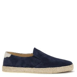 Blue Calf Leather Bos Taurus Espadrilles