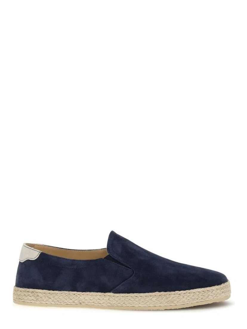 Blue Calf Leather Bos Taurus Espadrilles